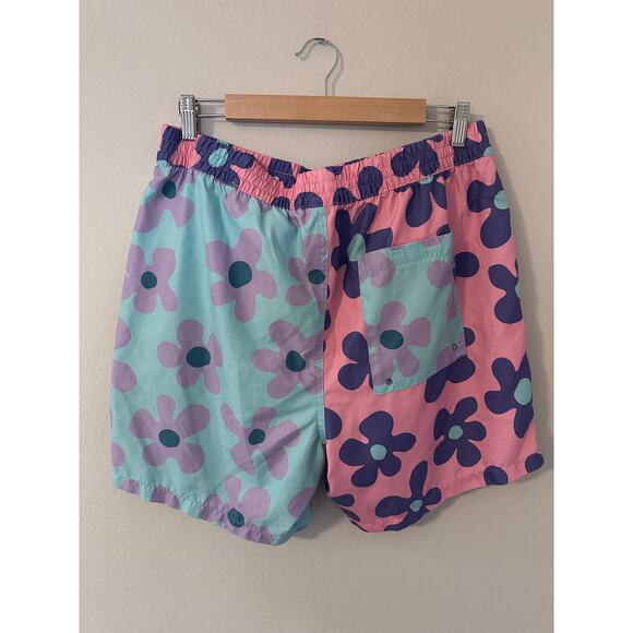 A.LAB Bum Split Pink & Blue Board Shorts size XL - Picture 6 of 8